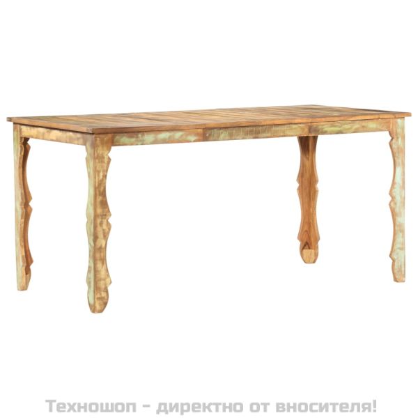 Трапезна маса, 160x80x76 см, регенерирано дърво масив