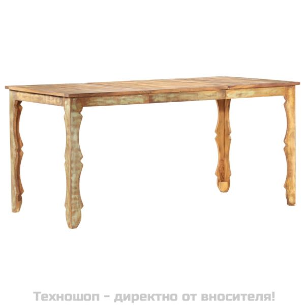 Трапезна маса, 160x80x76 см, регенерирано дърво масив