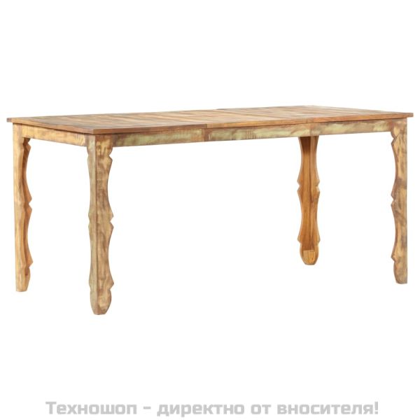 Трапезна маса, 160x80x76 см, регенерирано дърво масив