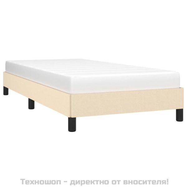 Рамка за легло без матрак, kремав, 80x200 см, плат