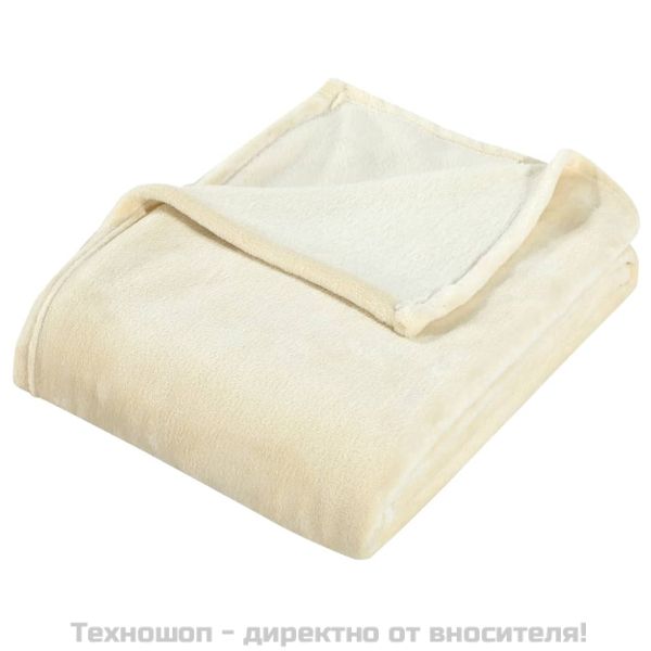 Одеяло, кремаво, 130x170 см, полиестер