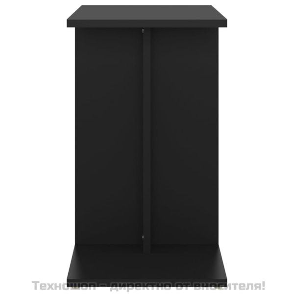 Странична маса, черна, 50x30x50 см, инженерно дърво