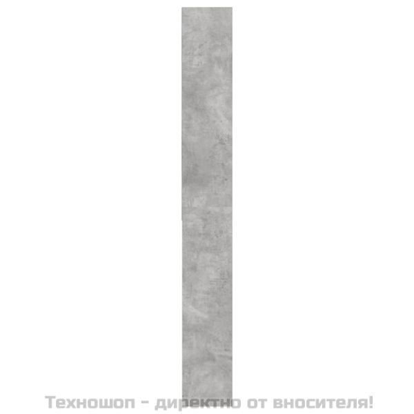 Шкаф за пералня, бетонно сив, 64x24x190 см