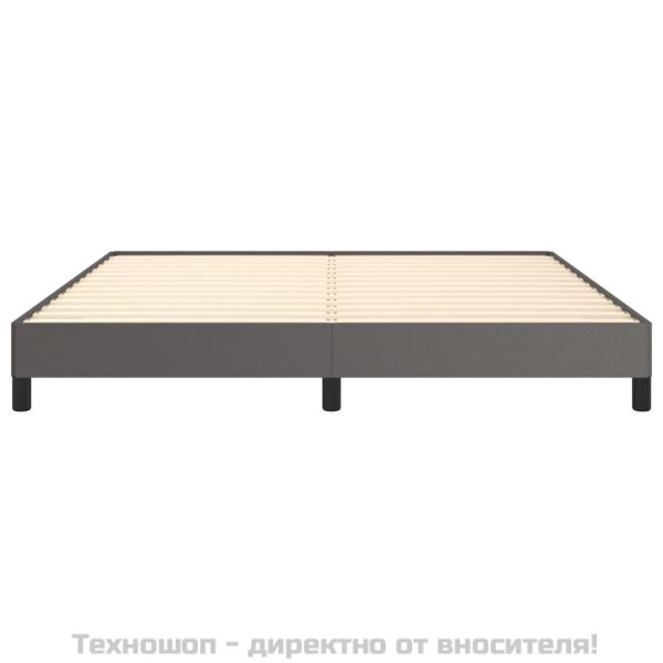 Pамка за легло сива 180x200 см изкуствена кожа