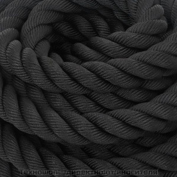 Бойно въже, черно, 12 м, 9 кг, полиестер