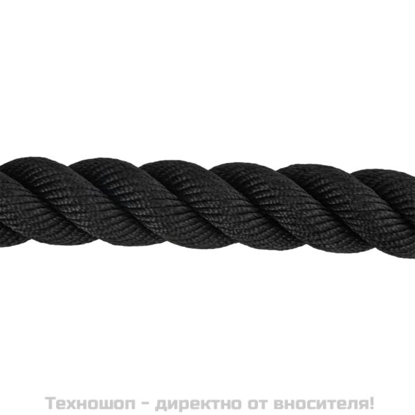 Бойно въже, черно, 12 м, 9 кг, полиестер