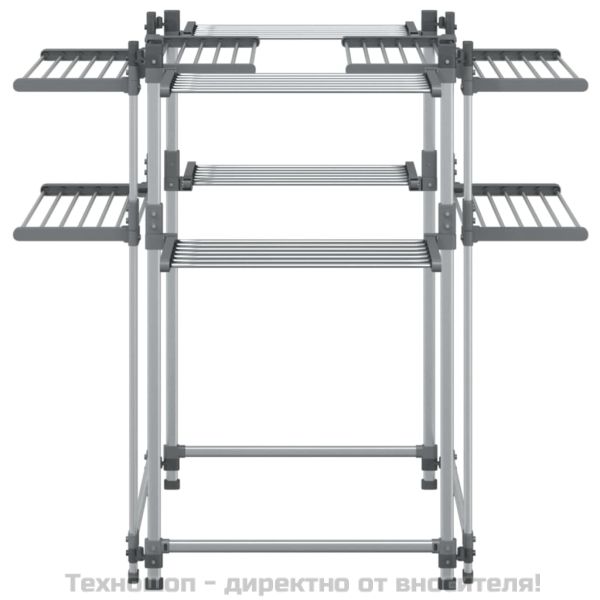 Сушилник за дрехи, 107x107x120 см, алуминий