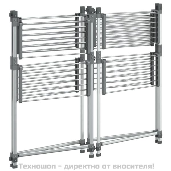 Сушилник за дрехи, 107x107x120 см, алуминий