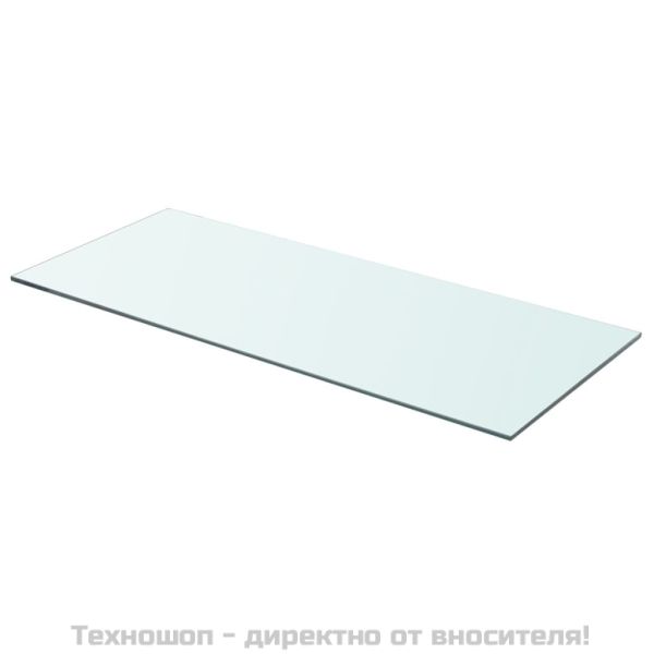 Рафтове, 2 бр, панели прозрачно стъкло, 70x30 см