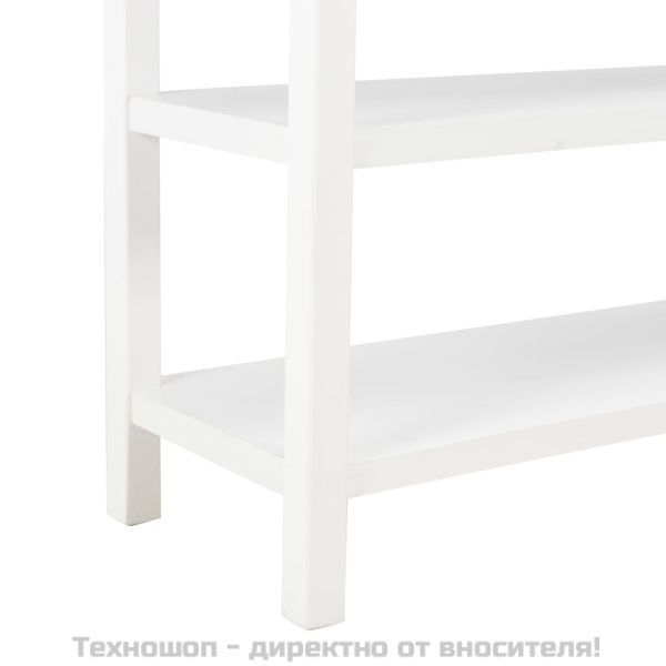 Сайдборд, бял, 110x35x80 см, МДФ