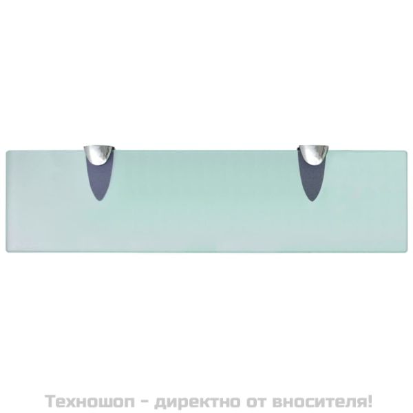 Подвижни рафтове, 2 бр, стъкло, 40x10 см, 8 мм