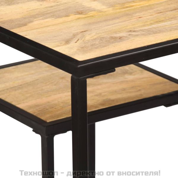 Трапезен комплект, 3 части, мангово дърво масив