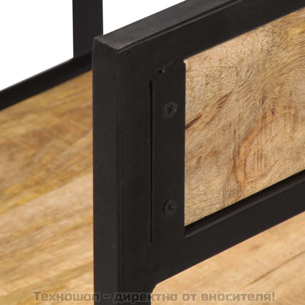 Трапезен комплект, 3 части, мангово дърво масив