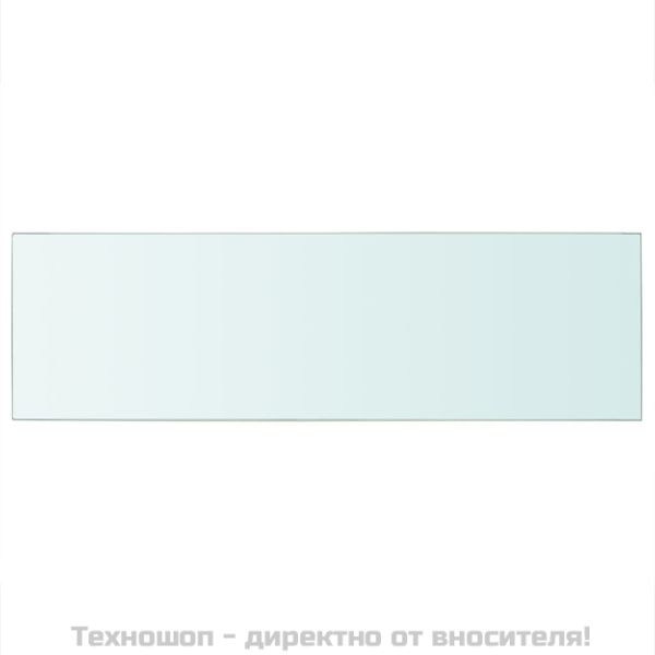 Плоча за рафт, прозрачно стъкло, 80 x 25 см