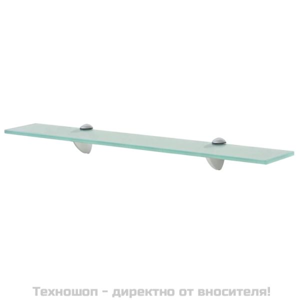 Подвижни рафтове, 2 бр, стъкло, 60x10 см, 8 мм