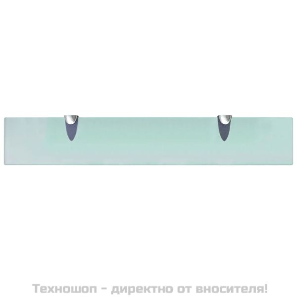 Подвижни рафтове, 2 бр, стъкло, 60x10 см, 8 мм