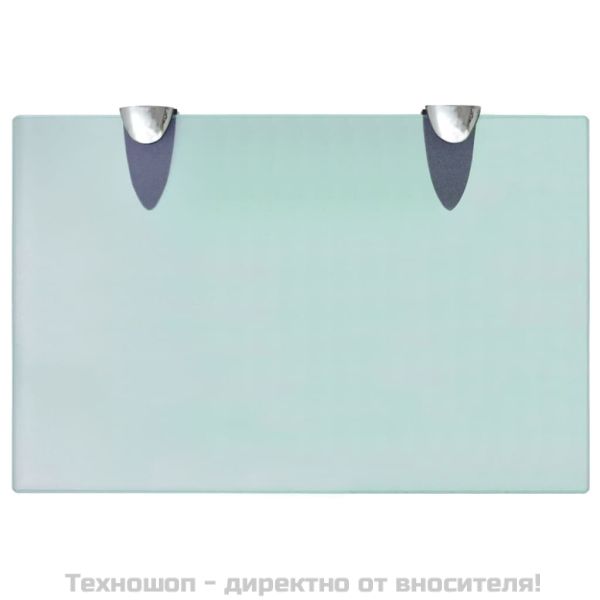 Подвижни рафтове, 2 бр, стъкло, 30x20 см, 8 мм