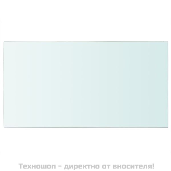 Рафтове, 2 бр, панели прозрачно стъкло, 40x25 см