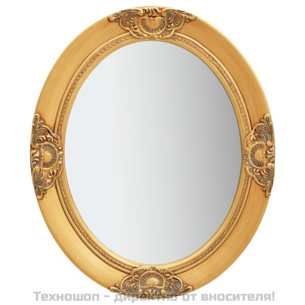 Стенно огледало, бароков стил, 50x60 см, златисто