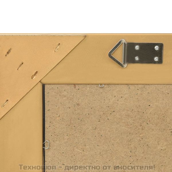 Стенно огледало, бароков стил, 50x80 см, златисто