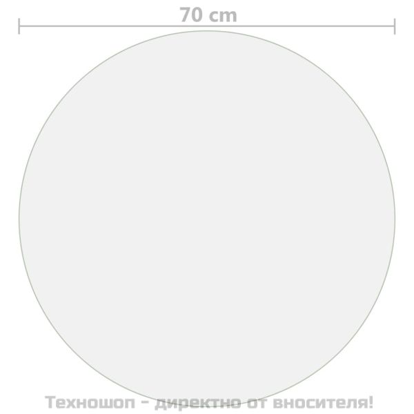 Протектор за маса, матов, Ø 70 см, 1,6 мм, PVC