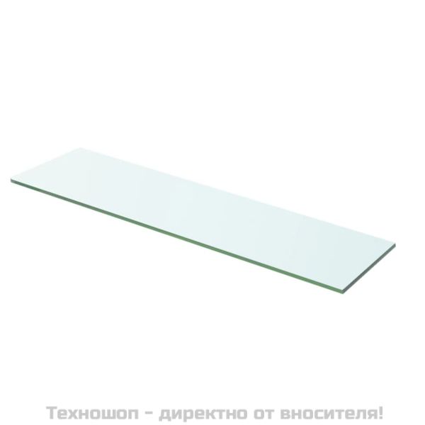 Рафтове, 2 бр, панели прозрачно стъкло, 60x12 см