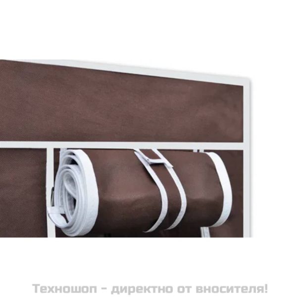 Текстилни гардероби, 2 бр, кафяви