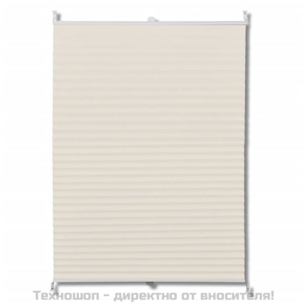 Плисирана щора 70 х 125 см, цвят крем