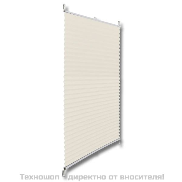Плисирана щора 70 х 125 см, цвят крем