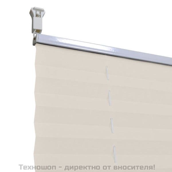 Плисирана щора 70 х 125 см, цвят крем