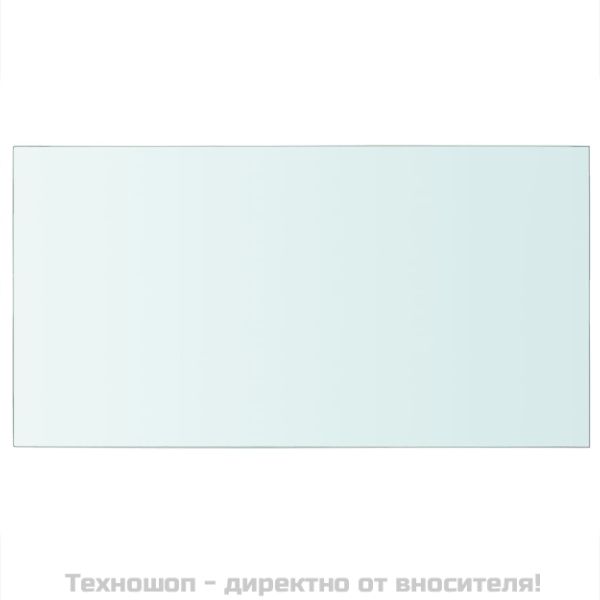 Плоча за рафт, прозрачно стъкло, 40 x 25 см