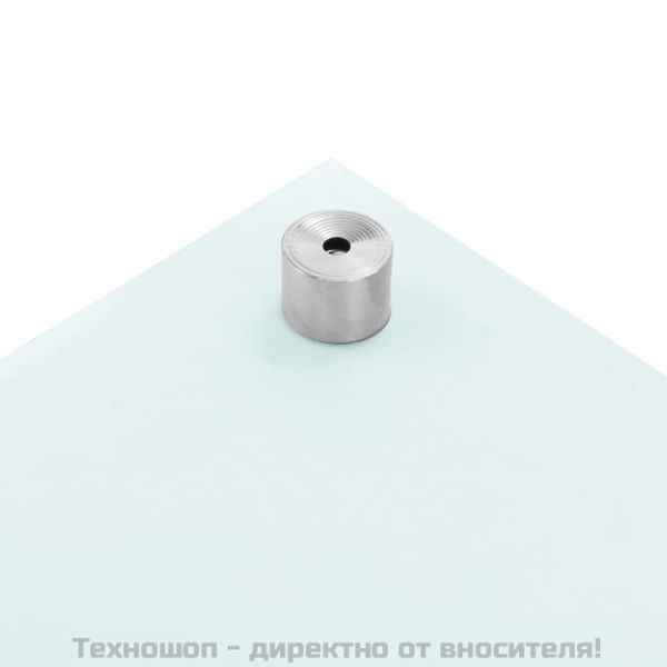 Кухненски гръб, бял, 100x40 см, закалено стъкло