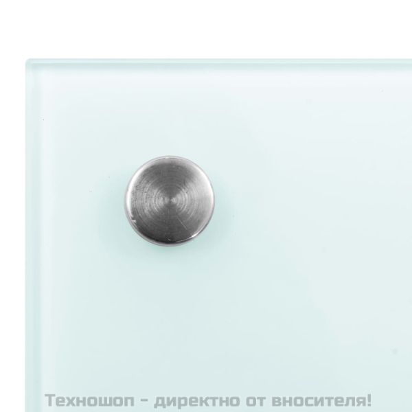 Кухненски гръб, бял, 70x50 см, закалено стъкло