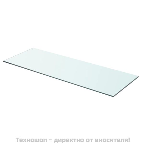 Рафтове, 2 бр, панели прозрачно стъкло, 70x25 см