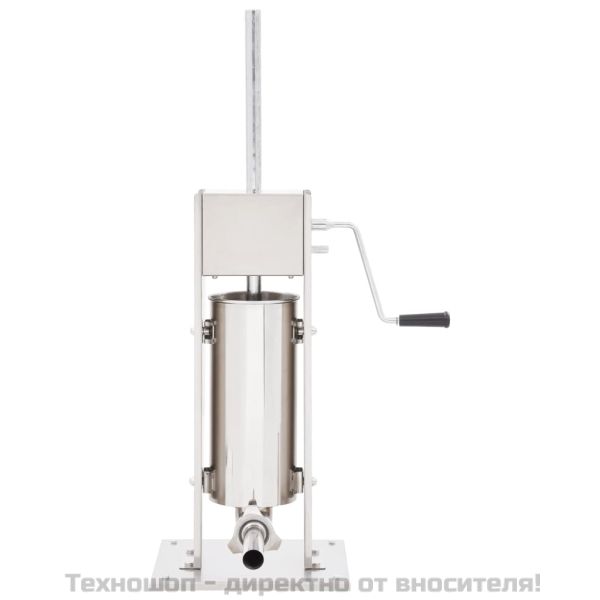 Ръчна пълначка за наденици, сребриста, 5 л, неръждаема стомана
