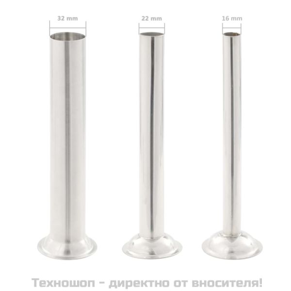 Ръчна пълначка за наденици, сребриста, 5 л, неръждаема стомана