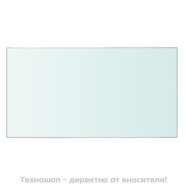 Плоча за рафт, прозрачно стъкло, 30 x 12 см