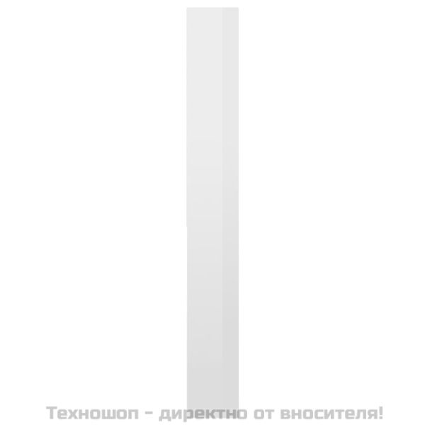 Шкаф за пералня, бял гланц, 64x24x190 см