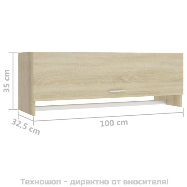 Гардероб, дъб сонома, 100x32,5x35 см, инженерно дърво
