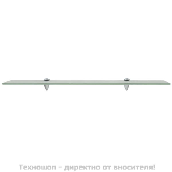 Подвижни рафтове, 2 бр, стъкло, 80x20 см, 8 мм