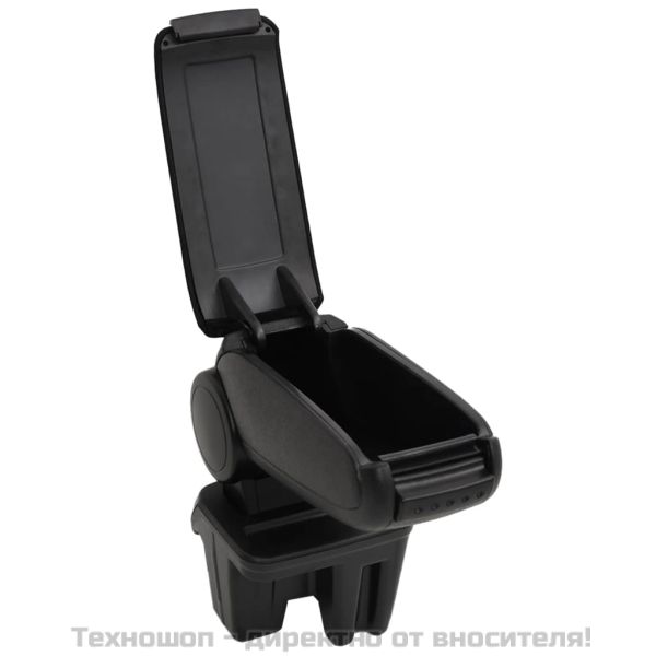 Подлакътник за кола черен 15x31x(28-44) см ABS