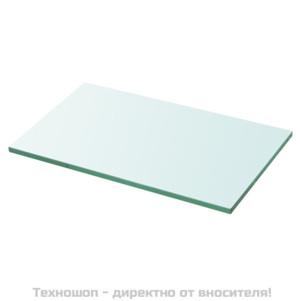 Рафтове, 2 бр, панели прозрачно стъкло, 30x12 см