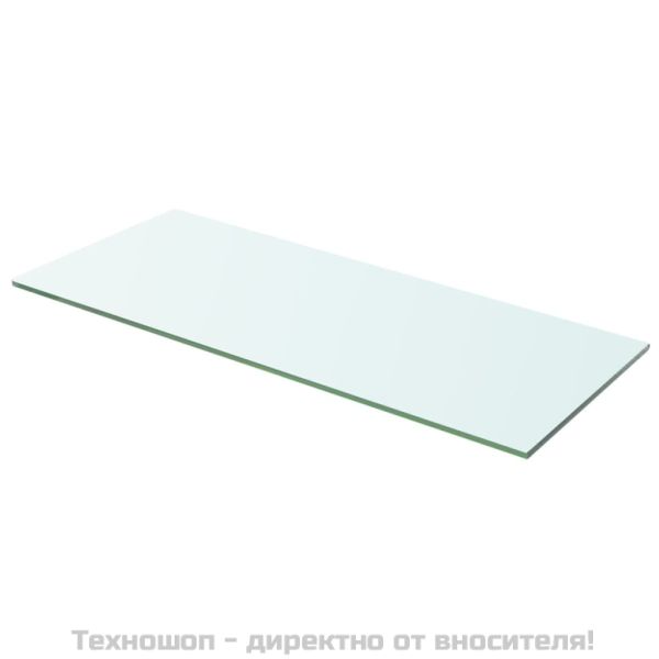 Рафтове, 2 бр, панели прозрачно стъкло, 60x20 см