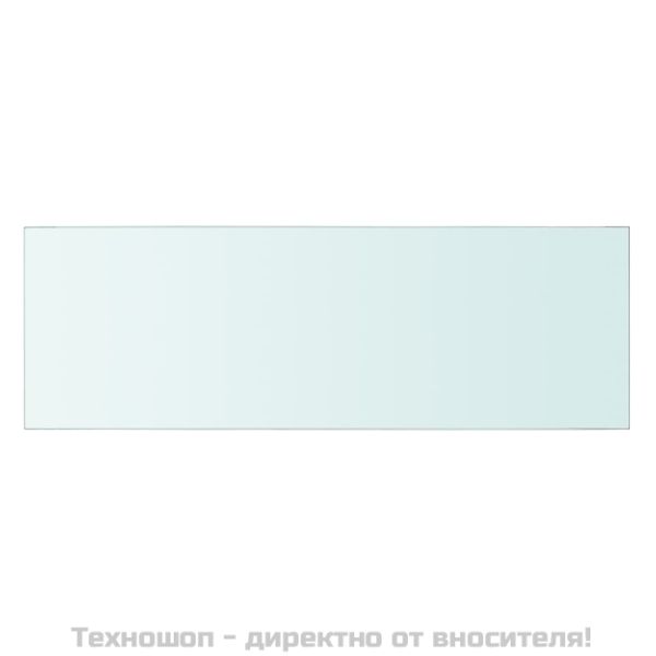 Рафтове, 2 бр, панели прозрачно стъкло, 60x20 см