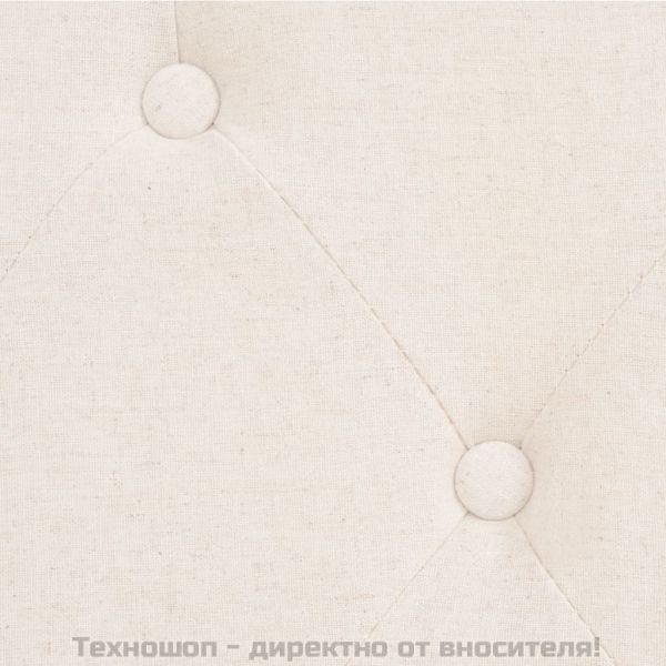 3-местен диван от плат, кремавобял