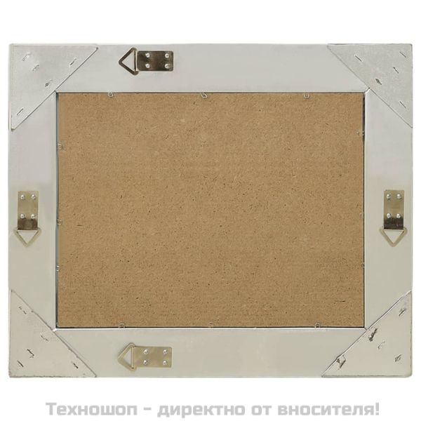 Стенно огледало, бароков стил, 50x40 см, сребристо