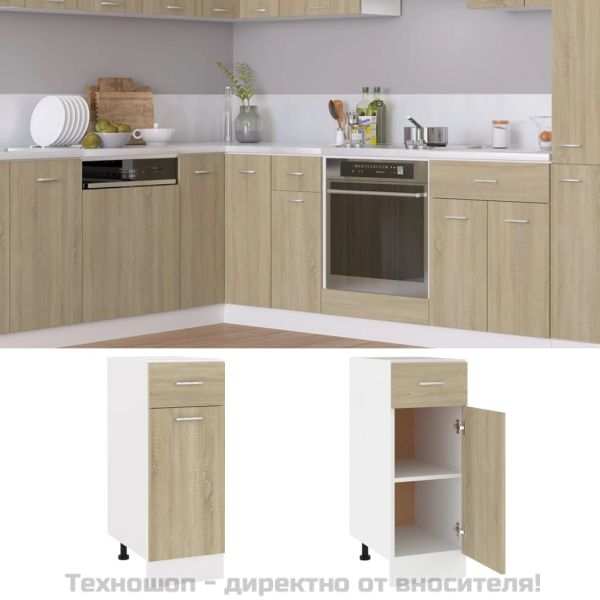 Шкаф с чекмеджета "Lyon", дъб Сонома, 30x46x81,5 см, инженерно дърво