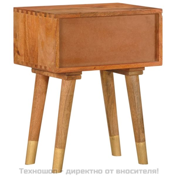 Нощно шкафче, 43x30x58 см, мангово дърво масив