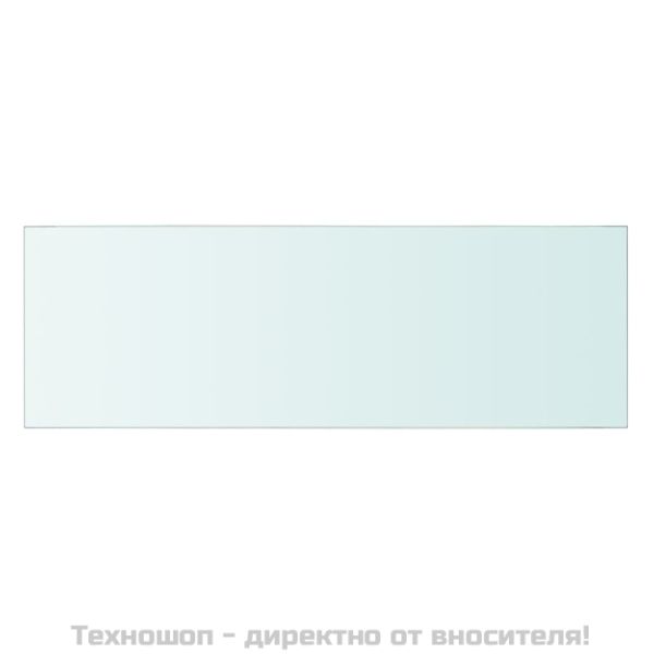 Плоча за рафт, прозрачно стъкло, 60 x 20 см