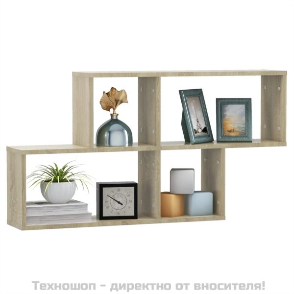 Стенен рафт, дъб сонома, 100x18x53 см, инженерно дърво